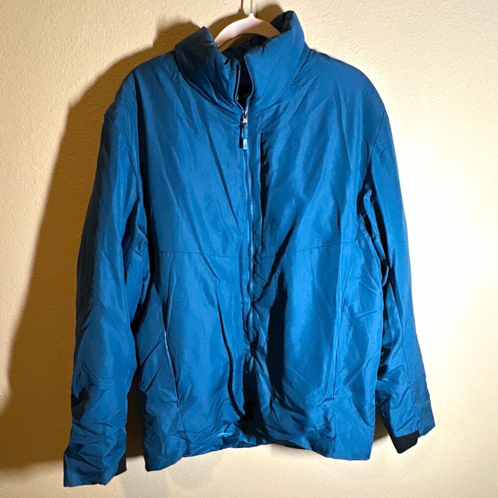 Mack Russo Men’s Blue Full Zip Jacket Stand-Up Collar Lined Size XXL